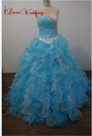iLoveWedding Quinceañera vestidos para niñas 2017 con cuentas vestido de fiesta Vestidos de Fiesta 15 Anos Vestidos Vestido de Festa