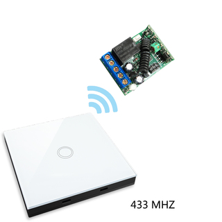 Vhome domestico astuto senza fili di rf 433mhz pannello dellinterruttore di forma telecomando+ricevitore per i pulsanti,porte da garage,tende elettriche